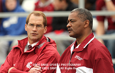 Jim Sterk and Dr. Elson Floyd - Washington State Football